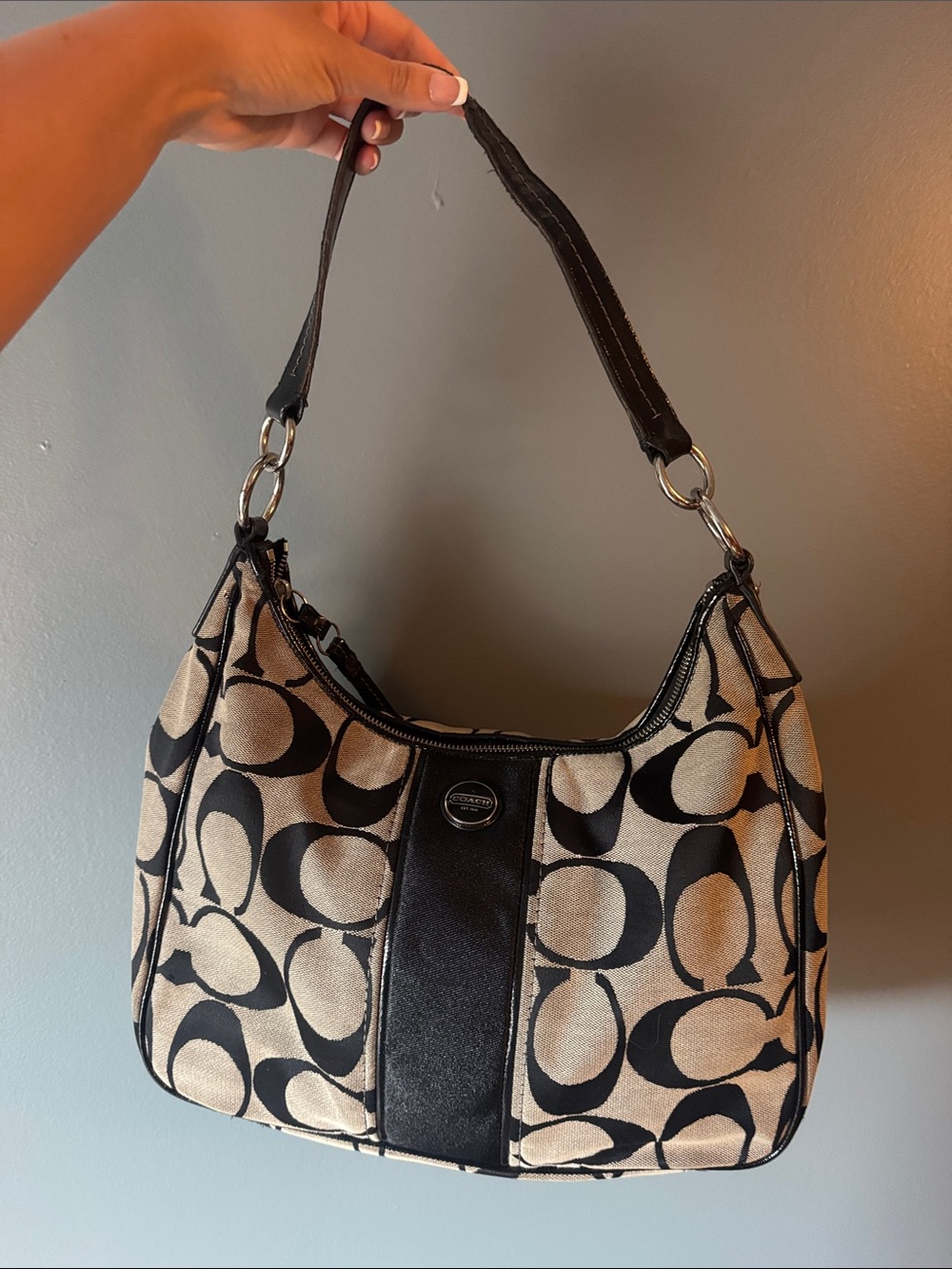 Coach Signature Canvas Shoulder Bag